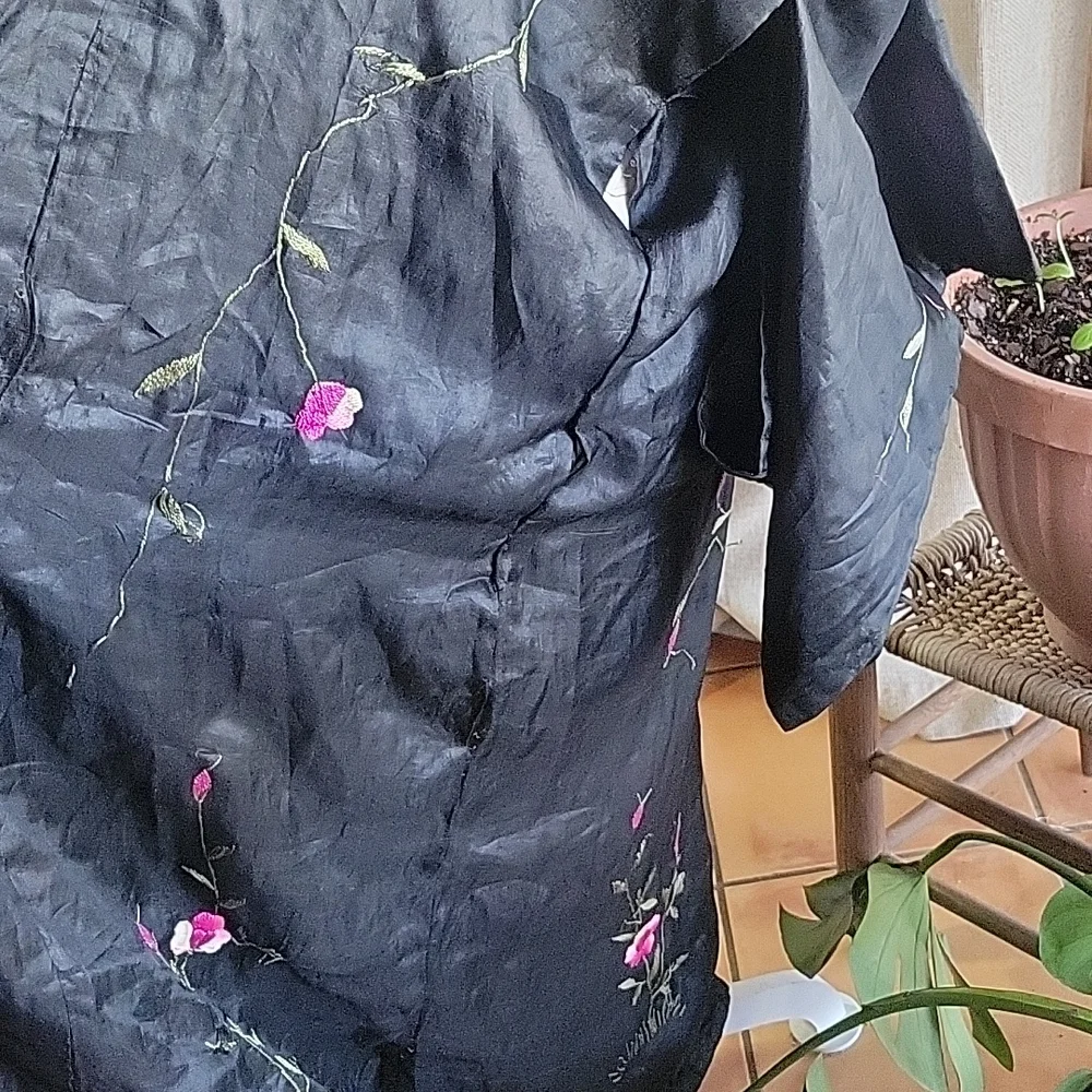 Handmade Kimono Hand embroidery on front back and sleeves Coachella 2026 - Picture 4 of 7